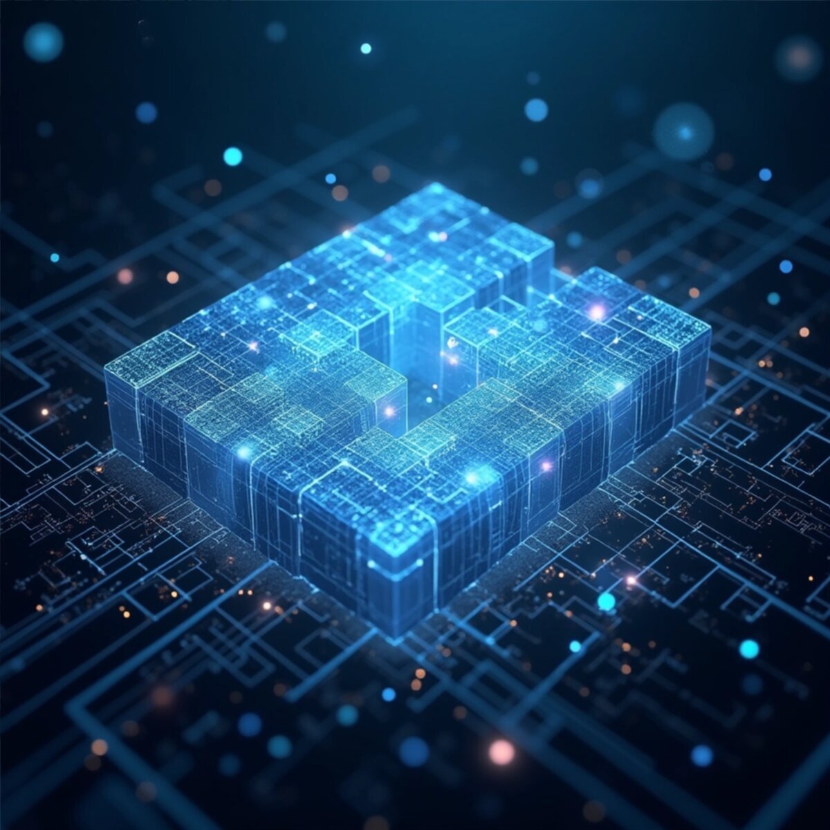 Abstract artwork: Quantum Recursion: The Self-Observing Algorithm in Digital Art style