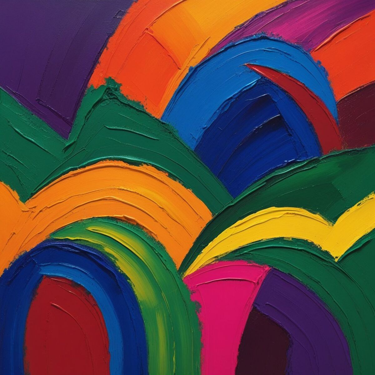 Abstract artwork: Fauve Currents in Fauvism style