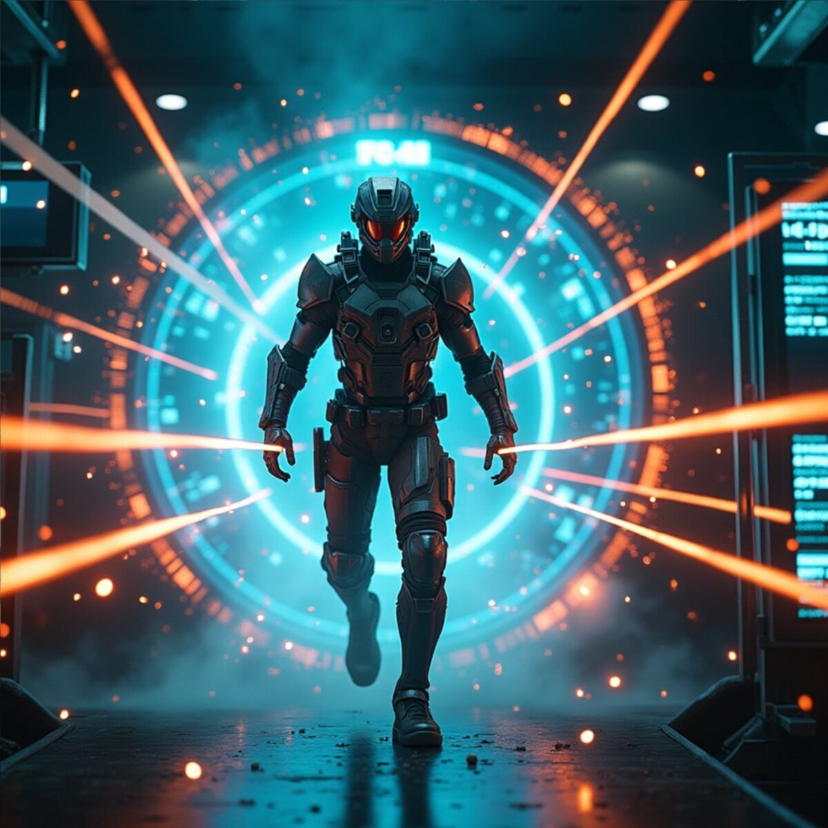 Action artwork: Quantum Heist: Zero-Point Breach in Concept Art style