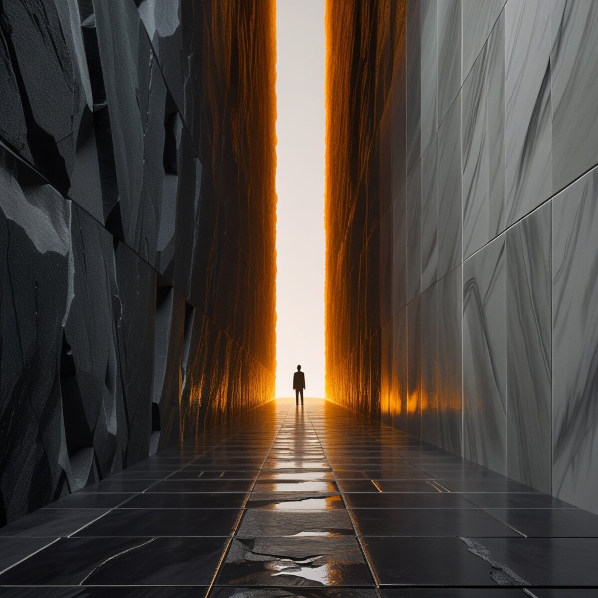 Architecture artwork: The Narrowing in Conceptual art style