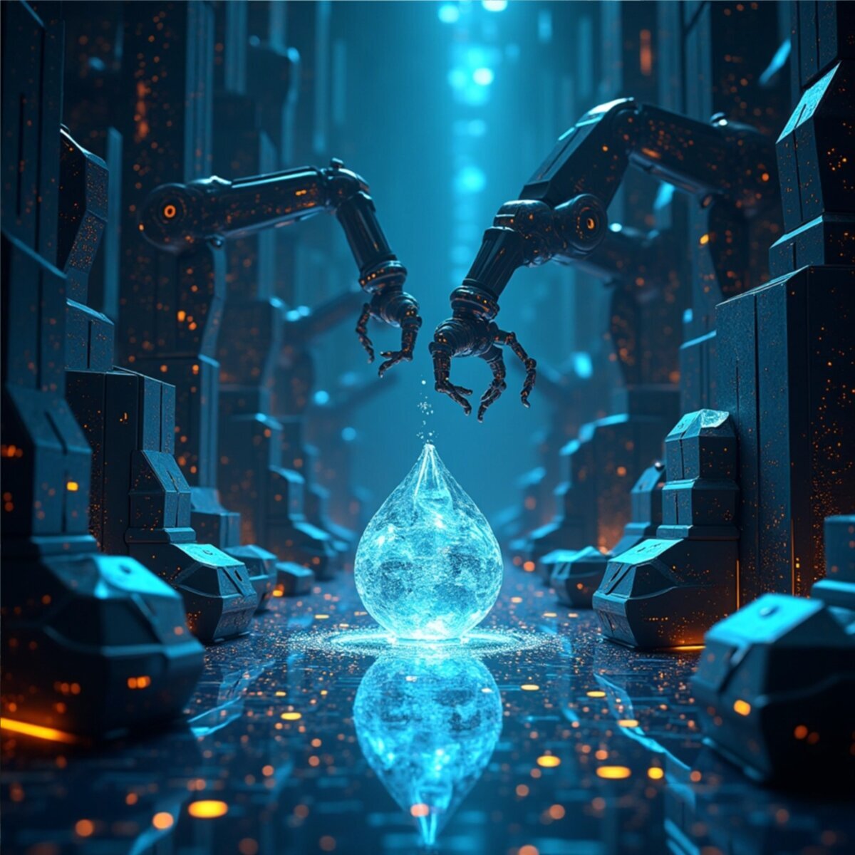Abstract artwork: Autonomous Discovery in Abstract Art style