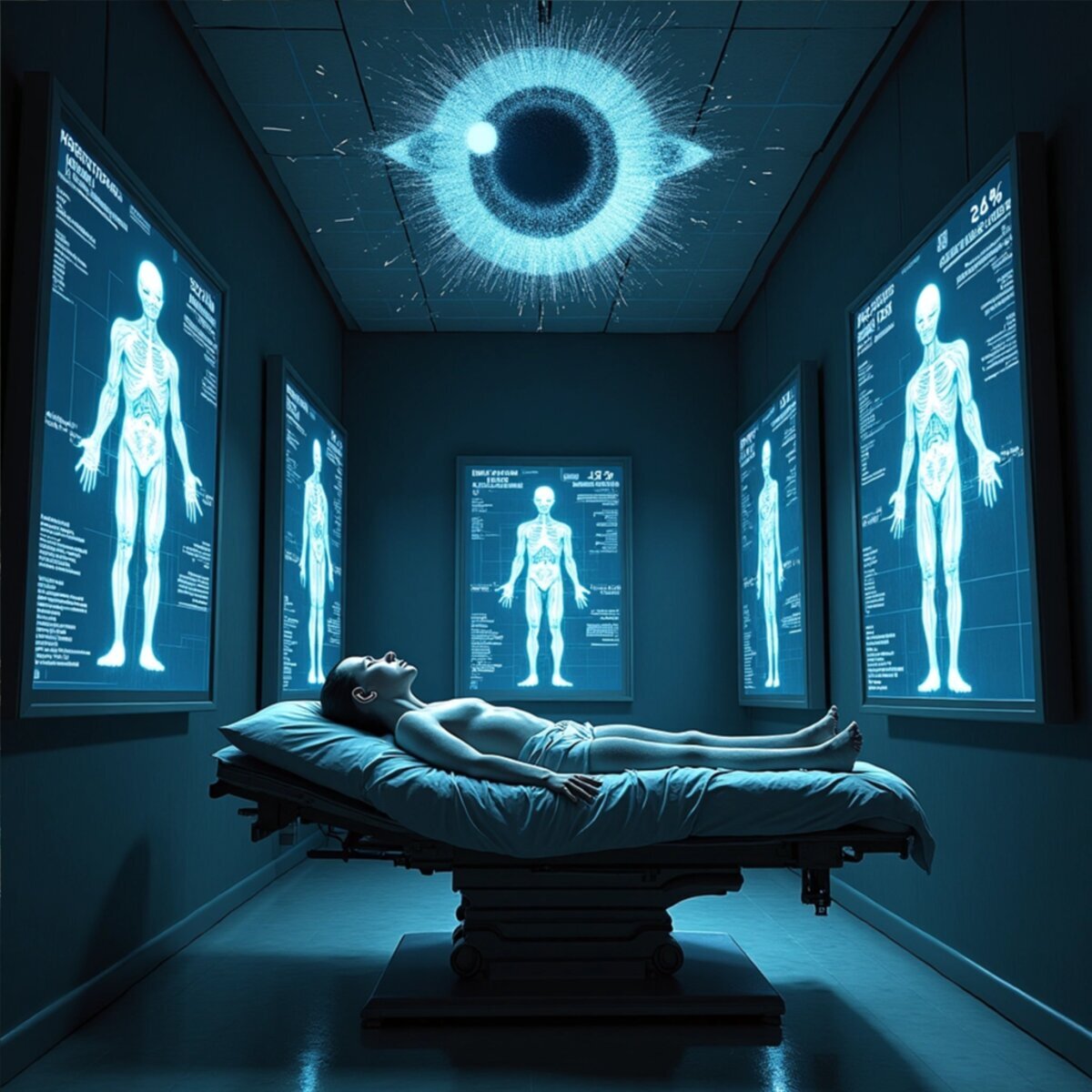 Horror artwork: The Clinical Verdict in Expressionism style