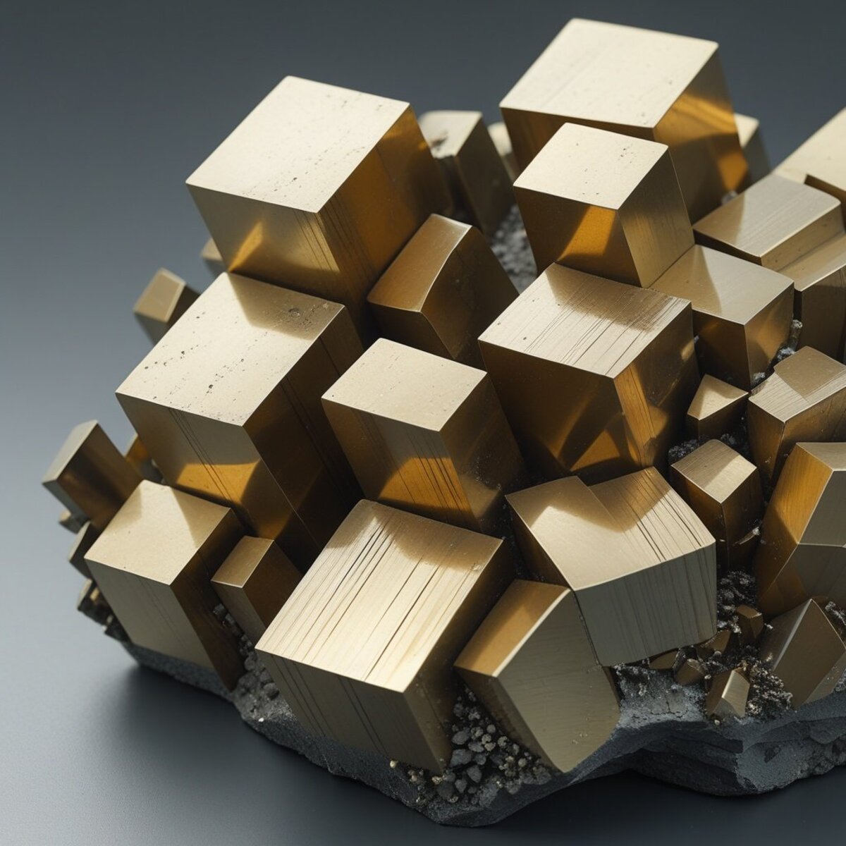 Macro artwork: The Architecture of Pyrite in Geometry style