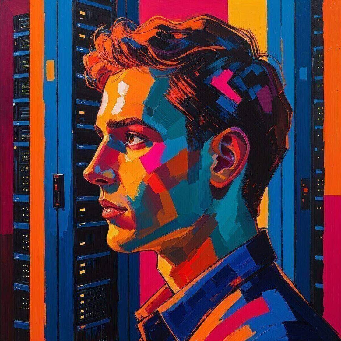 Portrait artwork: The Infrastructure Architect in Fauvism style