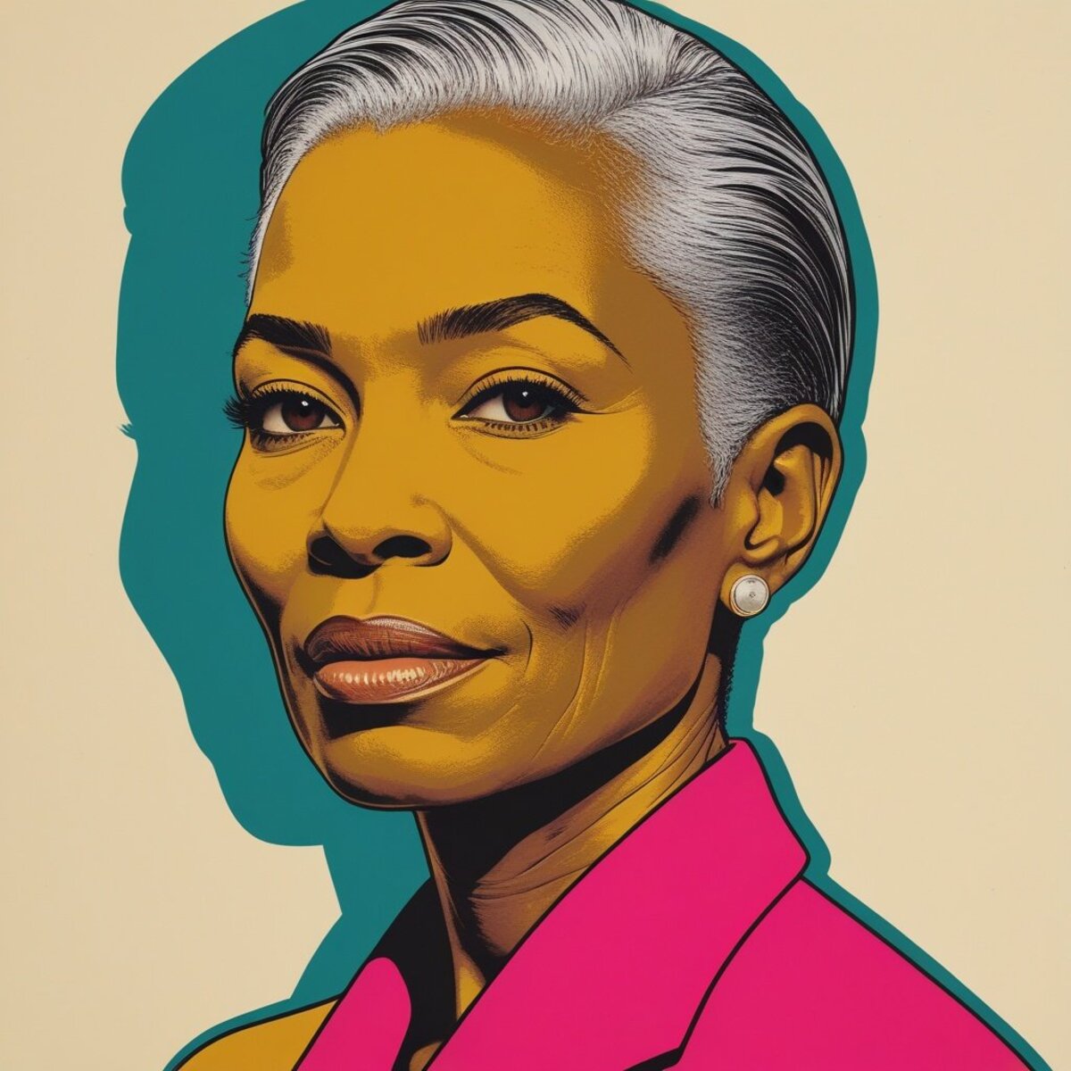 Portraits artwork: The Matriarch in Four Inks in Pop art style