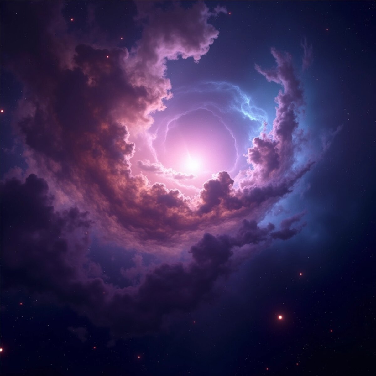 Sci-Fi artwork: Cosmic Nebula Portal in Digital Art style