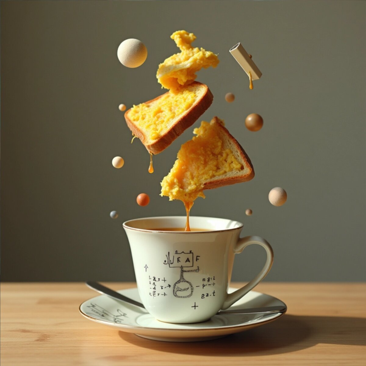 Still Life artwork: The Breakfast That Forgot How to Be Breakfast in Dadaism style