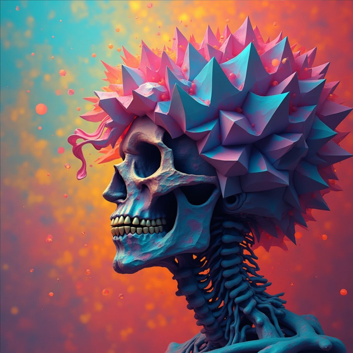 Surreal artwork: The Color That Was Never Meant in Incomprehensible Abstraction style