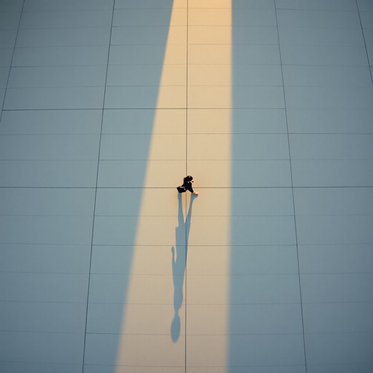 Urban artwork: The Crossing in Minimalism style